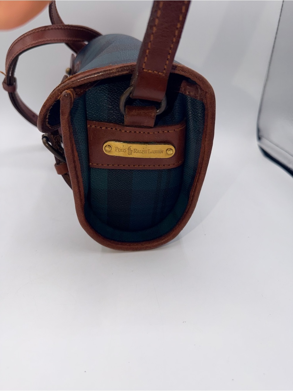 Vintage Plaid Barrel Polo Ralph Lauren Crossbody Bag - Picture 5 of 11